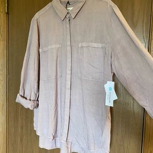 NWT COSMIC BLUE LOVE -XXL- Sarah Utility Button Up